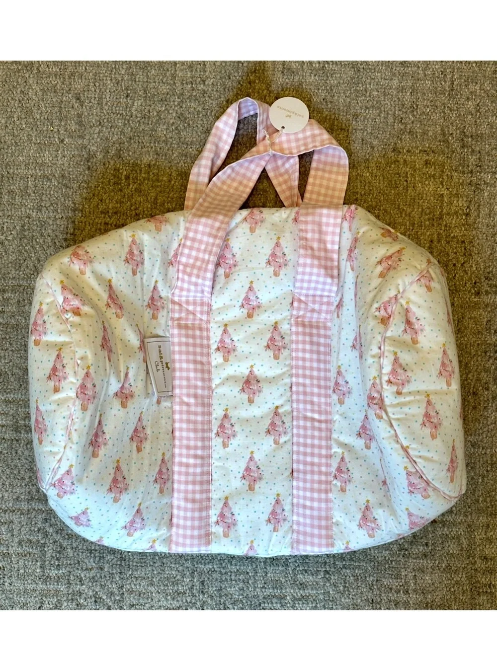 NWT Sal & Pimenta sleepover tote bag pink trees